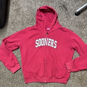 Women’s Oklahoma Sooners Zip UP Hoodie Jacket XXL 2xl 2x Campus Heritage